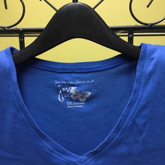 Just My Size T-Shirt 3X Royal Blue - Picture 3 of 4